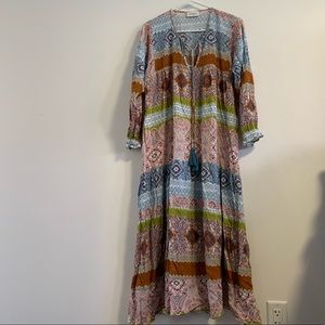 Aura Boho Long Dress Small